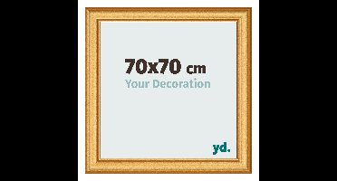 Fotolijst 70x70 cm - Goud Mat - MDF - Lazio
