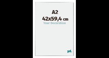 Fotolijst A2 - 42x59,4 cm - Zilver Hoogglans - Aluminium - Kent