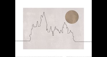 Kunstdruk Harry Potter - Hogwarts 40x30cm