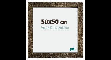 Fotolijst 50x50 cm - Champagne Geborsteld - Hout - Leeds