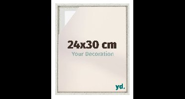 Baklijst voor Canvas 24x30 cm - White Wash - MDF - Lyon