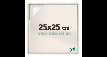 Baklijst voor Canvas 25x25 cm - White Wash - MDF - Lyon