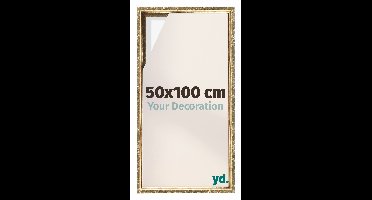 Baklijst voor Canvas 50x100 cm - Goud Antiek - MDF - Lyon
