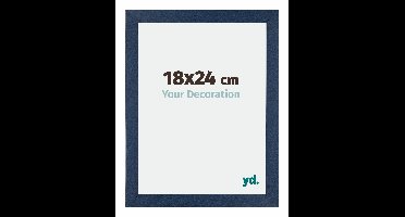 Fotolijst 18x24 cm - Donkerblauw Geveegd - MDF - Mura