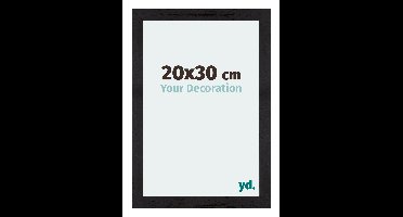 Fotolijst 20x30 cm - Zwart Houtnerf - MDF - Mura