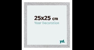 Fotolijst 25x25 cm - Zilver Mat - MDF - Mura