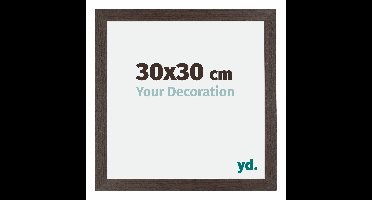 Fotolijst 30x30 cm - Eiken Donker - MDF - Mura