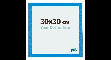 Fotolijst 30x30 cm - Helder Blauw - MDF - Mura