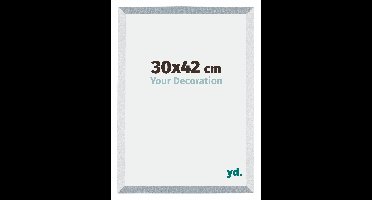 Fotolijst 30x42 cm - Aluminium - Geborsteld - MDF - Mura