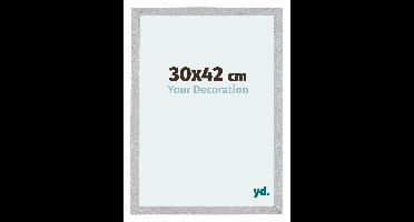 Fotolijst 30x42 cm - Zilver Mat - MDF - Mura