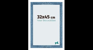 Fotolijst 32x45 cm - Helder Blauw Geveegd - MDF - Mura