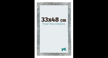 Fotolijst 33x48 cm - IJzer Geveegd - MDF - Mura