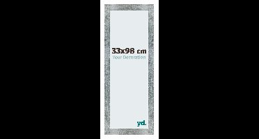 Fotolijst 33x98 cm - IJzer Geveegd - MDF - Mura