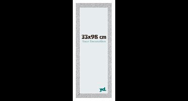 Puzzellijst 33x98 cm - Zilver Mat - MDF - Mura