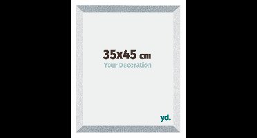 Fotolijst 35x45 cm - Aluminium - Geborsteld - MDF - Mura