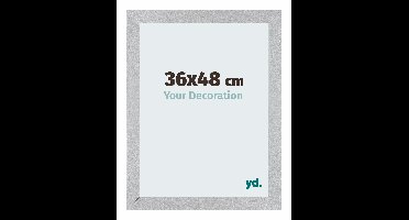Fotolijst 36x48 cm - Zilver Mat - MDF - Mura