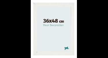 Fotolijst 36x48 cm - Wit Geveegd - MDF - Mura