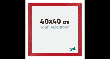 Fotolijst 40x40 cm - Rood - MDF - Mura