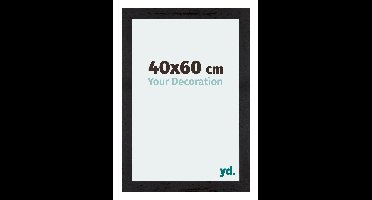 Fotolijst 40x60 cm - Zwart Houtnerf - MDF - Mura