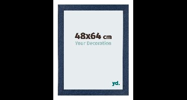 Puzzellijst 48x64 cm - Donkerblauw Geveegd - MDF - Mura