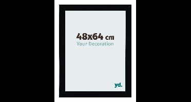 Puzzellijst 48x64 cm - Zwart Hoogglans - MDF - Mura