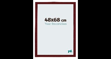 Puzzellijst 48x68 cm - Wijnrood Geveegd - MDF - Mura