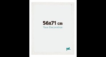 Fotolijst 56x71 cm - Wit Geveegd - MDF - Mura