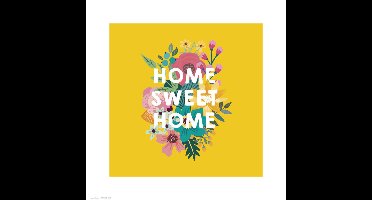 Kunstdruk Loreak - Home Sweet Home 30x30cm