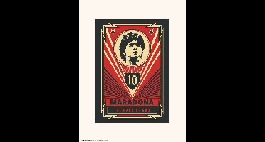 Kunstdruk Maradona - The Hand of God 30x40cm