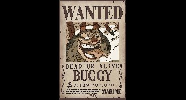 Poster One Piece - Wanted Buggy Wano 38x52cm