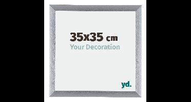 Fotolijst 35x35 cm - Zilver Geborsteld - Aluminium - Tucson