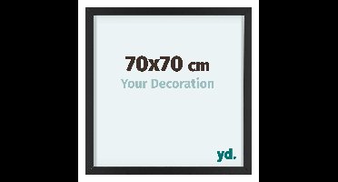 Fotolijst 70x70 cm - Zwart - Aluminium - Virginia