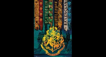 Poster Harry Potter - House Flags 61x91,5cm