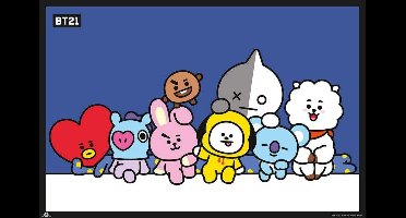 Poster BT21 - Group Blue 91,5x61cm