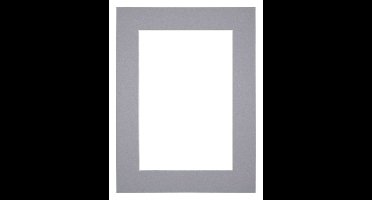 Passe-Partout 30x40 cm - Fotomaat 20x30 cm - Grijs - Voor fotolijsten