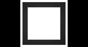 Passe-Partout 25x25 cm - Fotomaat 15x15 cm - Zwart - Voor fotolijsten