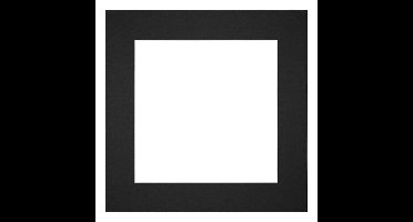 Passe-Partout Lijstmaat 50x50 cm - Fotomaat 30x30 cm - Zwart