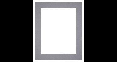 Passe-Partout Lijstmaat 40x55 cm - Fotomaat 30x45 cm - Grijs