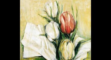 Kunstdruk Elisabeth Krobs - Tulipa Antica 117x98cm