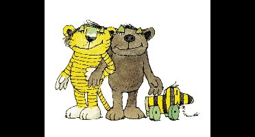 Kunstdruk Janosch - Wir drei 58x48cm