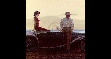 Kunstdruk Brent Lynch - Coastal Drive 70x70cm