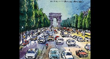 Kunstdruk Michael Leu - Arc de Triomphe 60x50cm