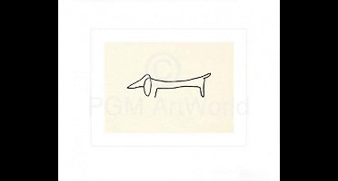 Kunstdruk Pablo Picasso - Le Chien 60x50cm