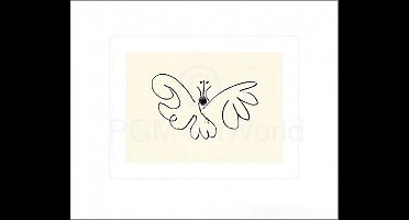 Kunstdruk Pablo Picasso - Le Papillon 50x60cm