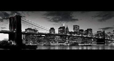 Poster Brooklyn Bridge at Dusk 91,5x30,5cm