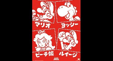 Poster Super Mario - Japanese Characters 40x50cm