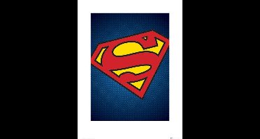 Kunstdruk DC Comics - Superman - Symbol 60x80cm
