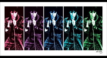 Kunstdruk Elvis Presley - 68 Comeback Special Pop Art 100x50cm
