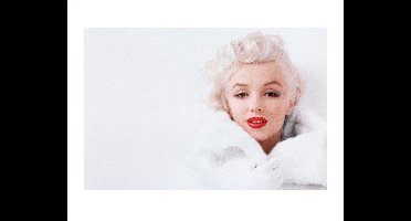 Kunstdruk Marilyn Monroe - White 50x40cm