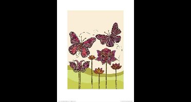 Kunstdruk Valentina Ramos - Butterflies 30x40cm